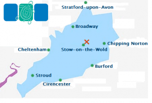 Cotswolds B&B Map - Bourton-on-the-Hill