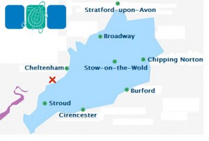 Cotswolds B&B Map - Over
