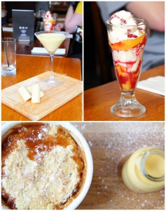 Desserts at the Brown Cow Bingley
