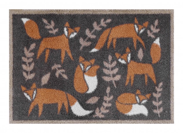 Folky Foxes Turtle Mat