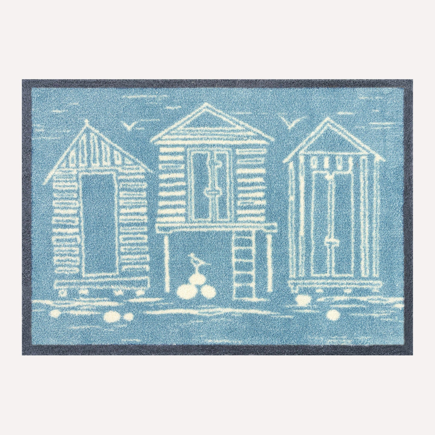 Beach Huts Blue