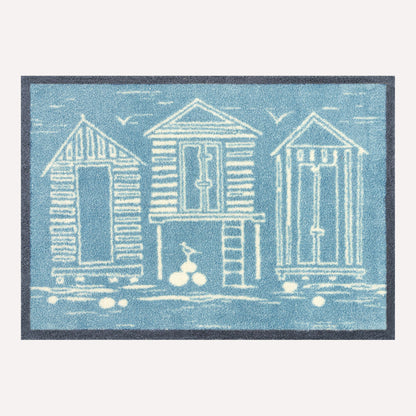 Beach Huts Blue