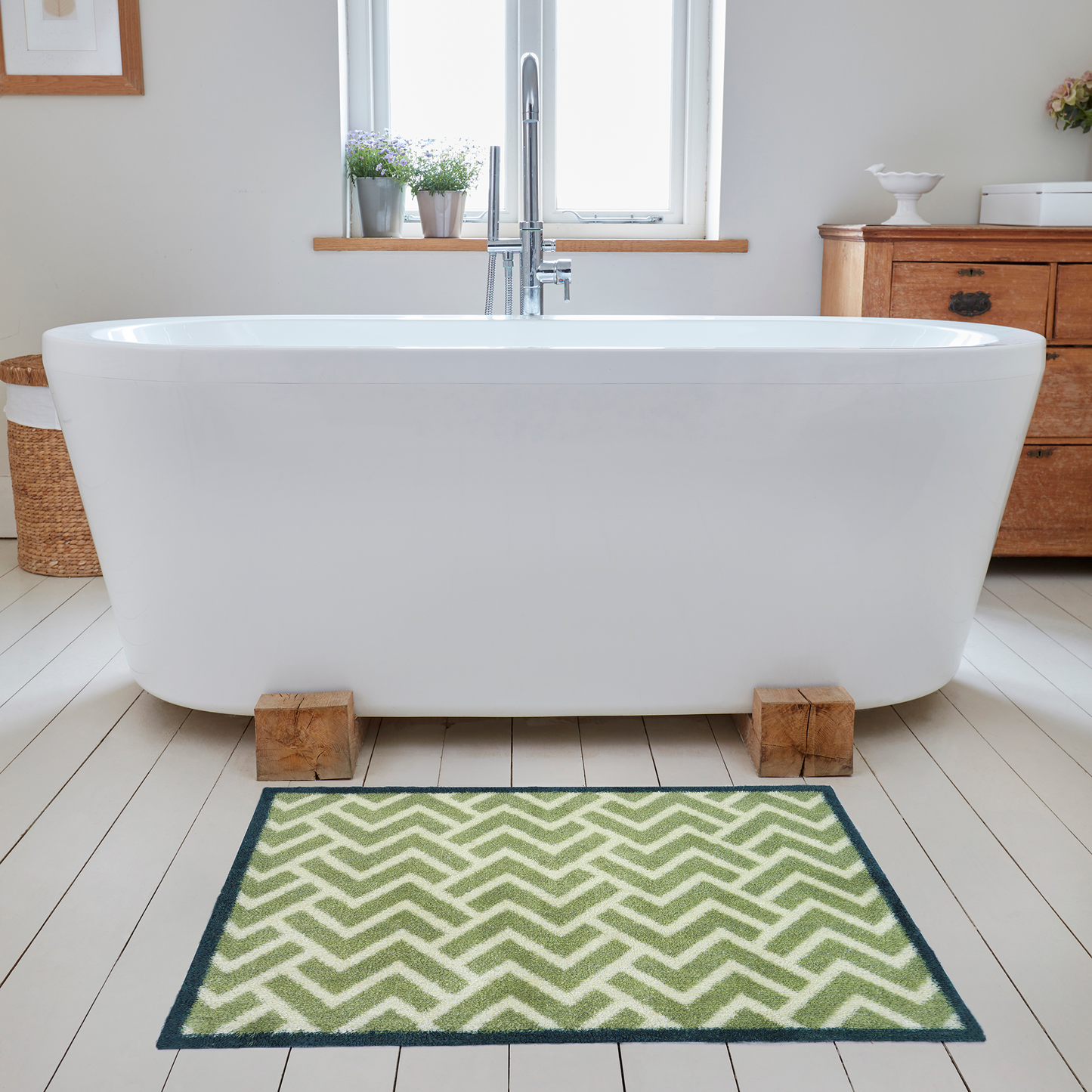 Herringbone Green
