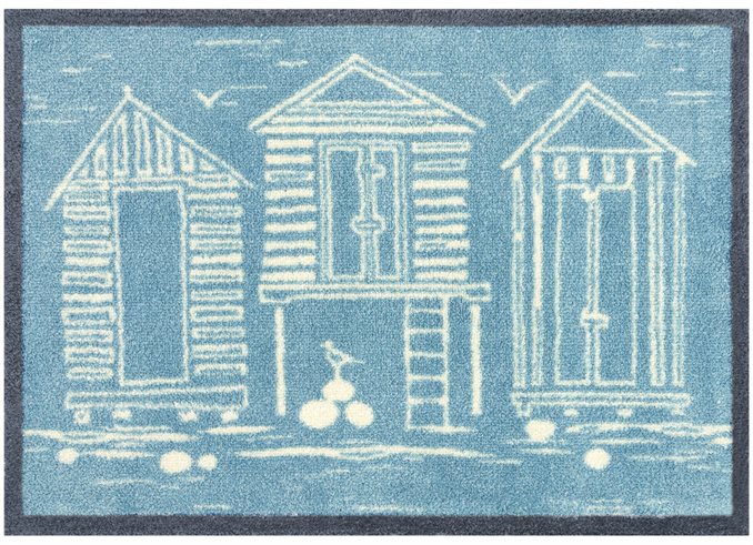 Beach Huts Blue